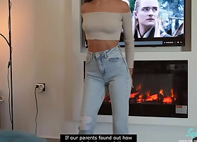 Extra small stepsister gets fucked hard to go for a walk