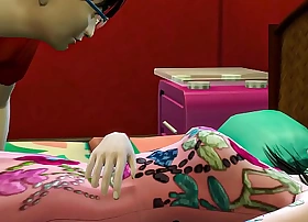 Son fucks japanese wet-nurse after waking up in the from head to foot the night