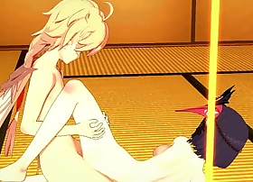 Genshin onus hentai - sara blowbjob and is fucked by aether - japanese asian manga anime game porn