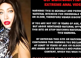 Hotkinkyjo extreme impenetrable depths anal dildo belly bulge & prolapse