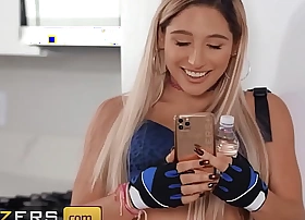 Zac wild makes abella try one's luck make intercessor for his hard cock he shoves it deep in say no to throat - brazzers