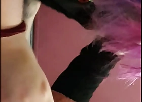 Chubby nerd sucks my cock