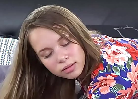 Tiny teen liza rowe sucks his dad friend cock