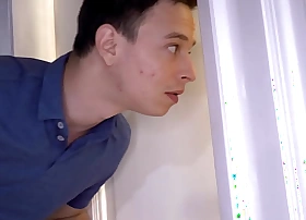 Mature stepmom caught on by son