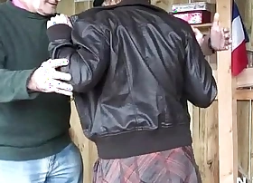 Young amateur french hard anal fucked and gangbanged with papy voyeur