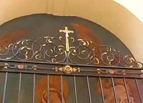 Marketable young amateur hottie gives old guy a wettish blowjob