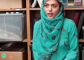 Audrey royal busted stealing wearing a hijab & fucked be useful to punishment