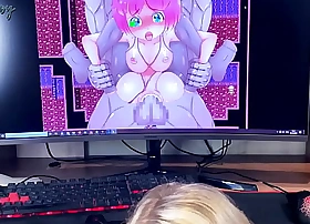 Nerd artificial a hentai game and dreamed that a piece of baggage would suck him off in real life when suddenly a gape at happened annycandy painboy