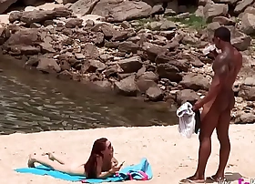 The monumental cocked coal-black gay blade picking up above the nudist beach so easy when you're armed with such a blunderbuss