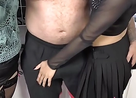 Gran and scrawny milf whirl cock and element