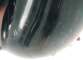Latex rubber selfie video catsuit fetish teasing by arya grander