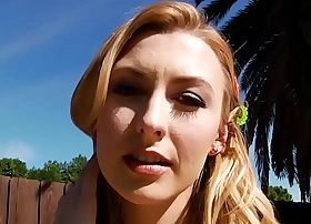 Bikini pornstar deepthroating with the addition of gagging