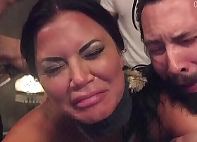 Whacking big tits wife gets dp group fucking