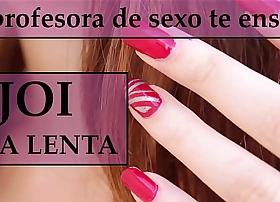 Sigue las intrucciones de freeze profesora para masturbarte joi