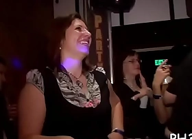 Festival hotty swallowing black dick