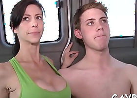 Blindfolded for a homosexual engulfing