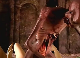 Graveyard's horny guardian monster porn horrors 3d