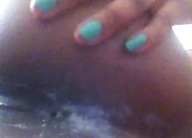 Black bubble butt anal insertion