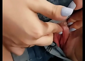 Busty gf shows me her tits on public train - plays with pussy - more porn video raboninco com 23yqu