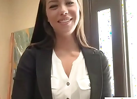 Girl is recorded with cramped camera