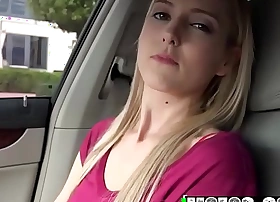 Mofos - Stranded Teens - (Mila Evans) - Blonde Bangs In the Back-Seat