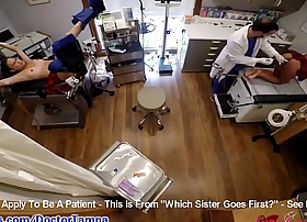 Asian step sisters get 1st gyno exam together while their friend ami soldier of fortune watchs asia perez & little mina in which step wet-nurse goes 1st