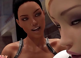 Futa3dX - Big Dicked Hot Futa Babes Fucking Hard Close by Museum