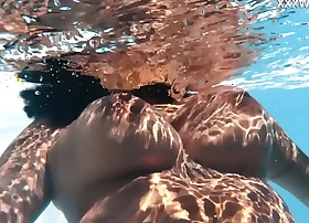 Sensational Venezuelan in Poolside Swim Session