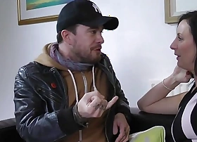 British milf cockriding in stockings