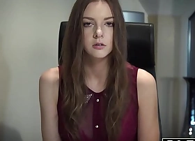 Teen open mouth cumshot and swallow mesh riding old man cock