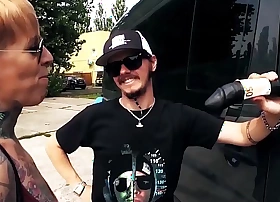 Bums bus - the tattooed german lady deviating make fun of has hot sex in traffic
