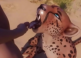 Furry girl mates with a person furry monster 3d porn wild life