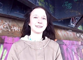 GERMAN SCOUT - FLEXIBLE SHY TINY GIRL PICKUP AND FUCK AT REAL STREET CASTING