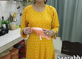 hot Indian stepmom got caught apropos condom before hard fuck in closeup in Hindi audio. HD intercourse video