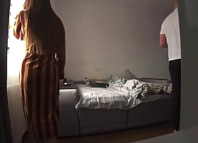 Cheating wife with a friend while her husband is at work. Real