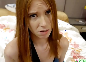 Cripple stepsister jizzed on and fucked by her stepbro