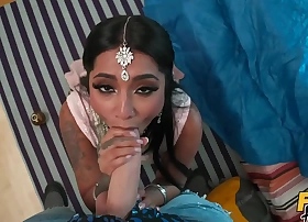 Fake Hostel - Horny Genies released and desperate of cock! Amazing trine with Yasmina Kahn and Nuria Millan