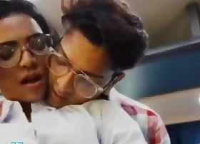 Teen girl fucked with respect to Running bus, Acting hindi audio