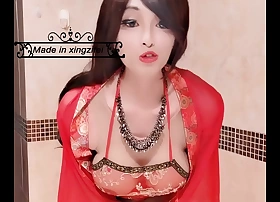 性感伪娘星籽妃中国风新娘装诱惑你