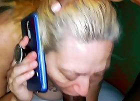 Mature Cheats On the top of Husband While On the top of Call.