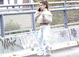 GERMAN SCOUT - Laconic Latina Midget Munequita Enfadada talk to Heavy Dick Casting Fuck in Berlin
