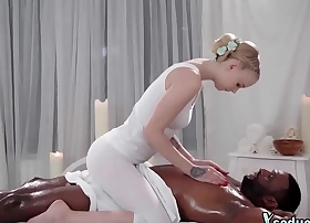 IR oiled babe gets fucked by Black guy enquire about massage