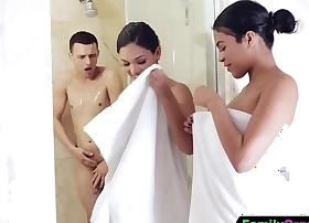 FamilyOrgasm - Annoying Stepsisters Asking a Scenic route to their Stepbrother
