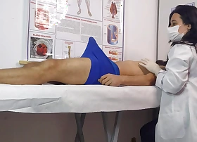 My cock got hard right regarding front of the downcast nurse