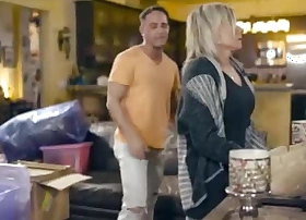 Granny Payton Mansion sucks and fucks a young guys hard cock