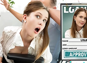 VIP4K. Slutty teen Una Fairy knows she's a bad girl and got spanked wits a loan manager