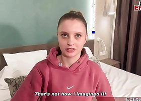 German pupil gets procure a real anal sex date in this raw coupled with naughty EroCom encounter