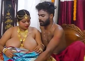 Desi newly married couple gets fucked hard on their first devilish in a sprightly hindi audio movie