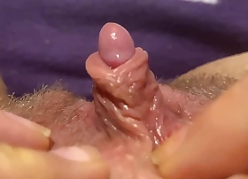 big clit height closeup