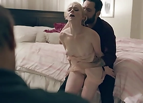 Beautiful athena rayne earns facial while stepdad watches